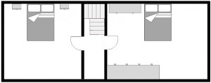 Ferienhaus, erstes Obergeschoss